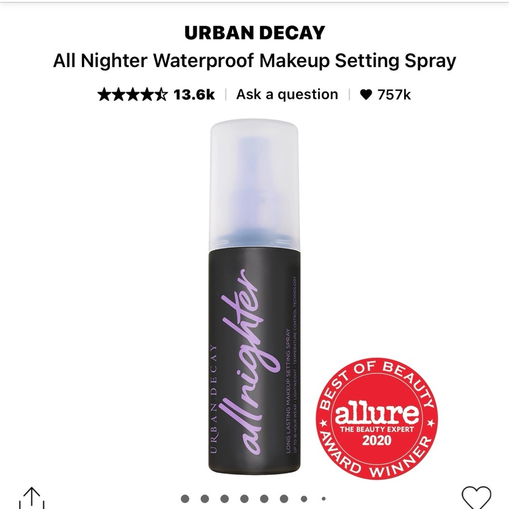 ALL NIGHTER LONG LASTING MAKEUP SETTING SPRAY (New)